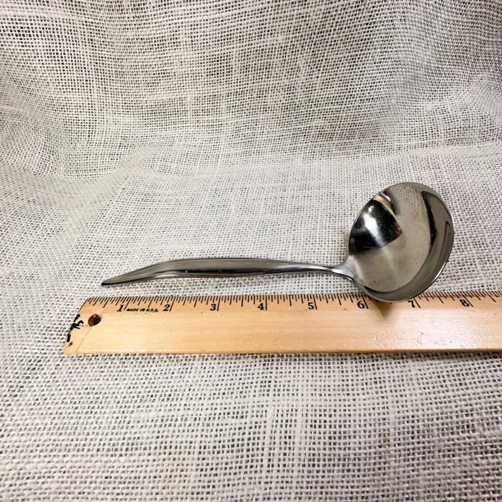 Ebbtide Soup Ladle Solid Stainless USA Replacement Flatware Silver 7 Inch